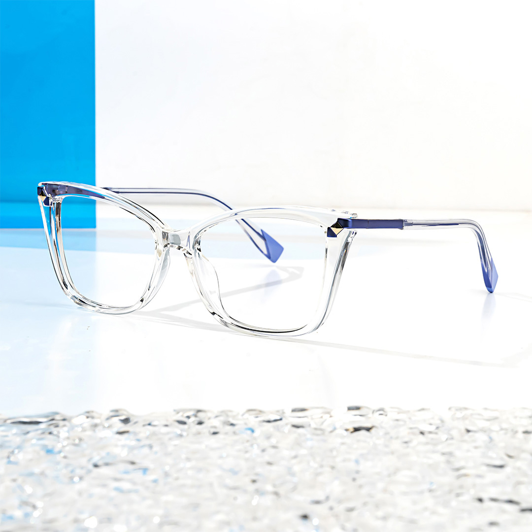 ZEELOOL Jomary Cateye Crystal Glasses