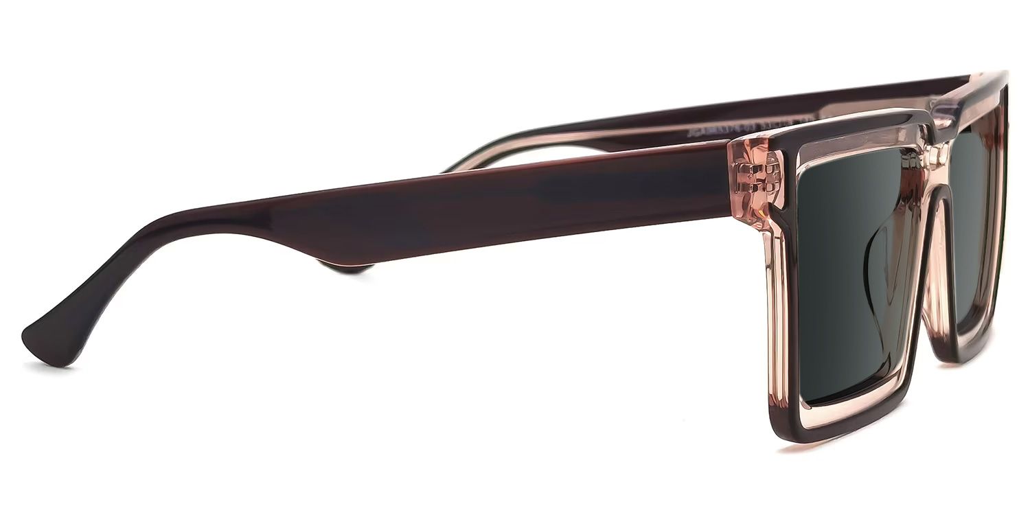 Milian Square Brown Sunglasses for Women & Men | ZEELOOL CA2