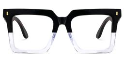 Pierre Square Black Clear Glasses1