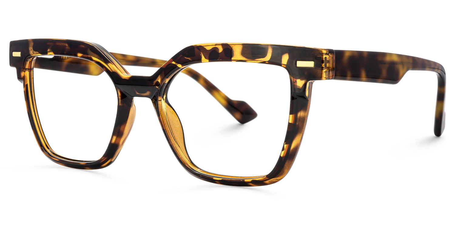 Tortoise Square Frame Glasses - Pinette on Sale | ZEELOOL Canada2