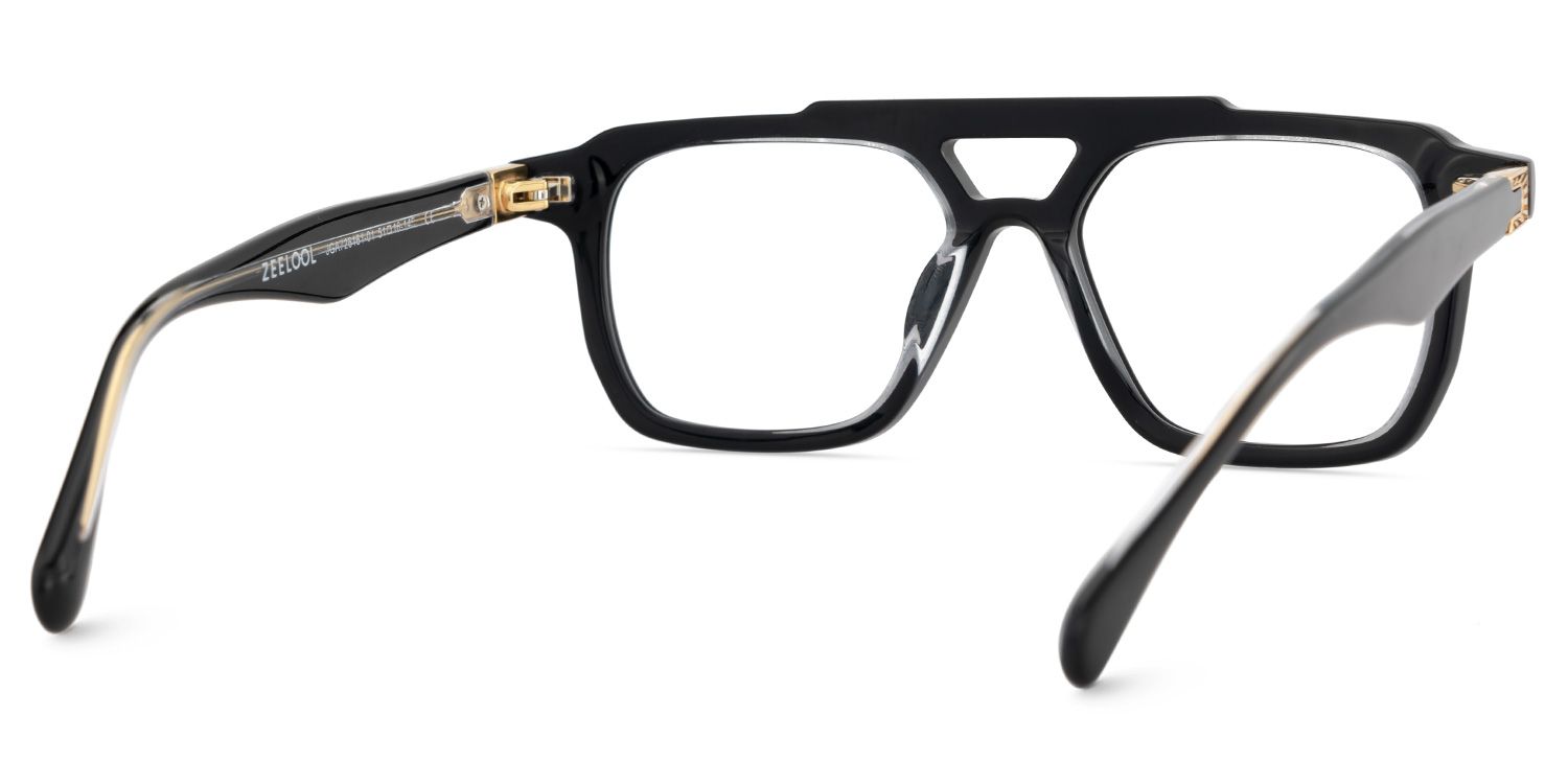 Mercurio Eyeglasses in Aviator Black Frame | ZEELOOL Canada5