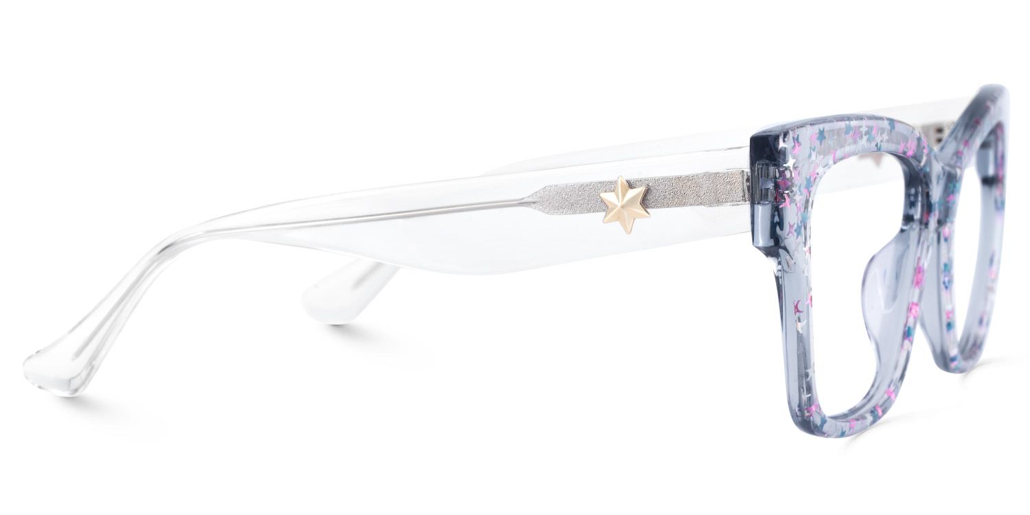 Full Rim Square Frame With Shiny Stars Decorated4