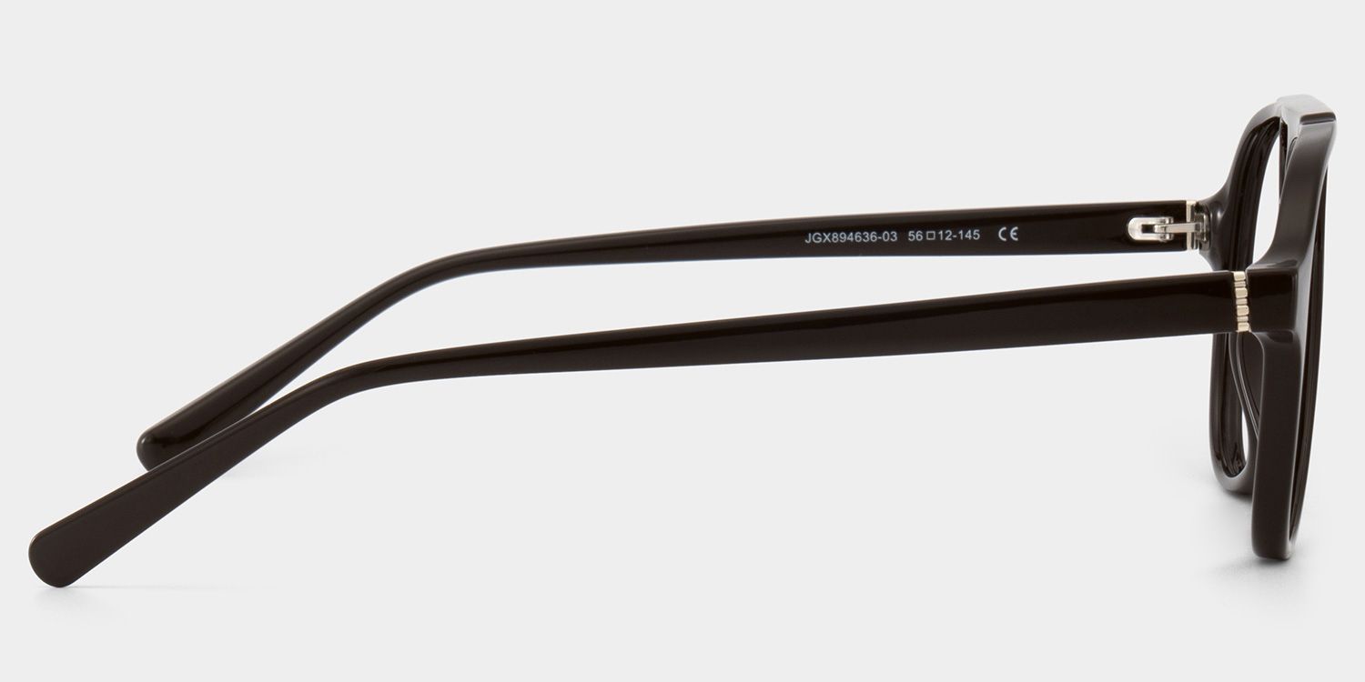 Drew Dark Brown Aviator Glasses for the Female | ZEELOOL4