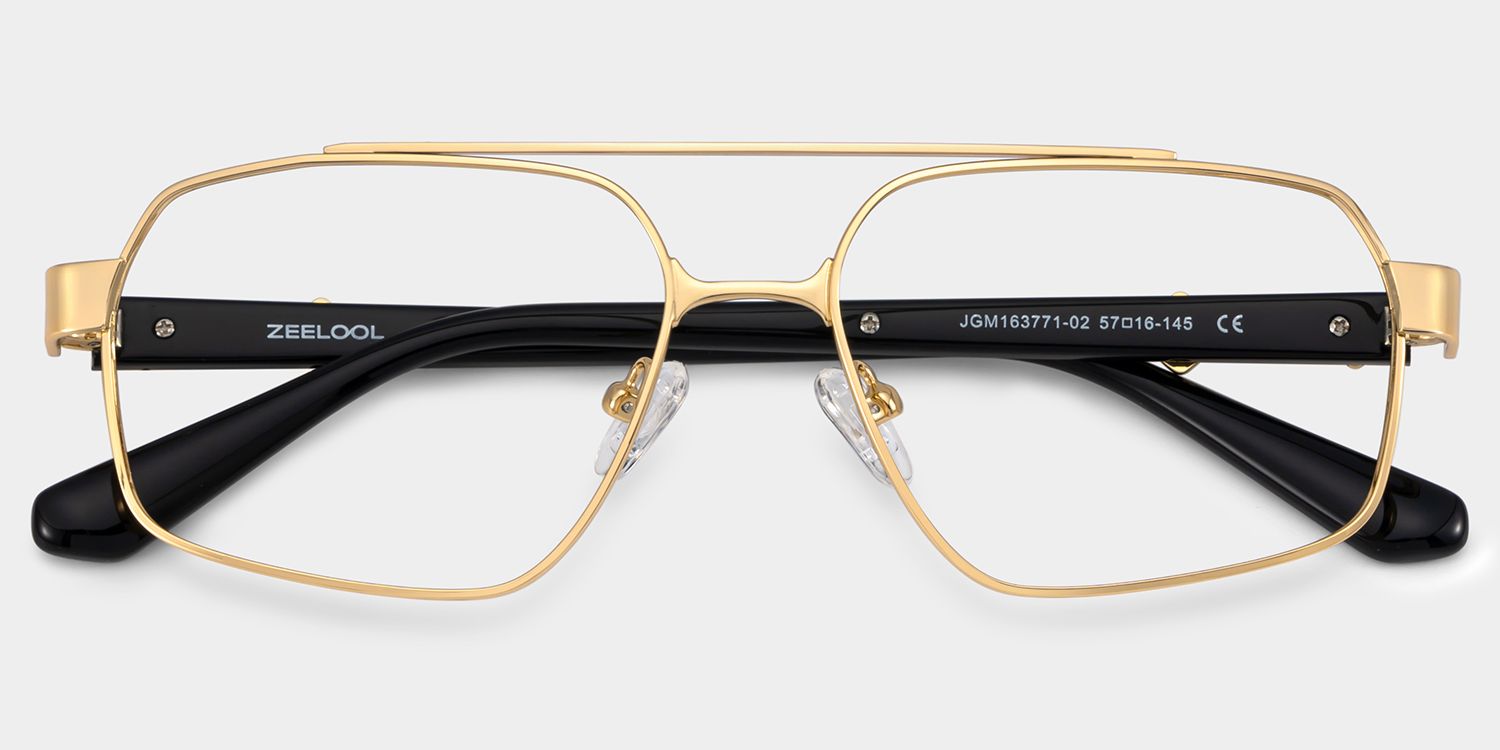 Sterling Eyeglasses in Aviator Gold Frame | ZEELOOL Canada2
