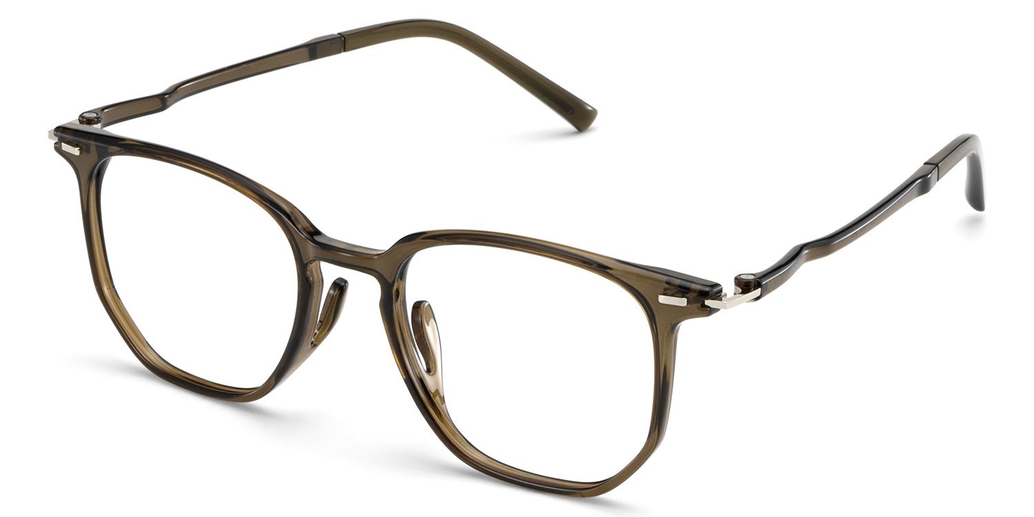 Geometric Green Eyeglasses- Isla TR90 Frame Glasses2