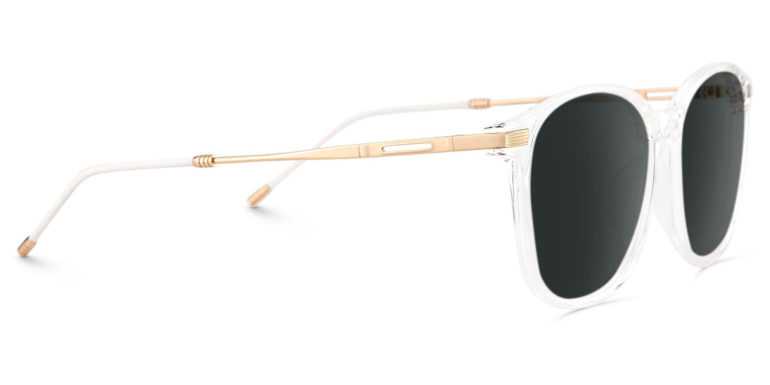 Clear Greene Square Sunglasses2