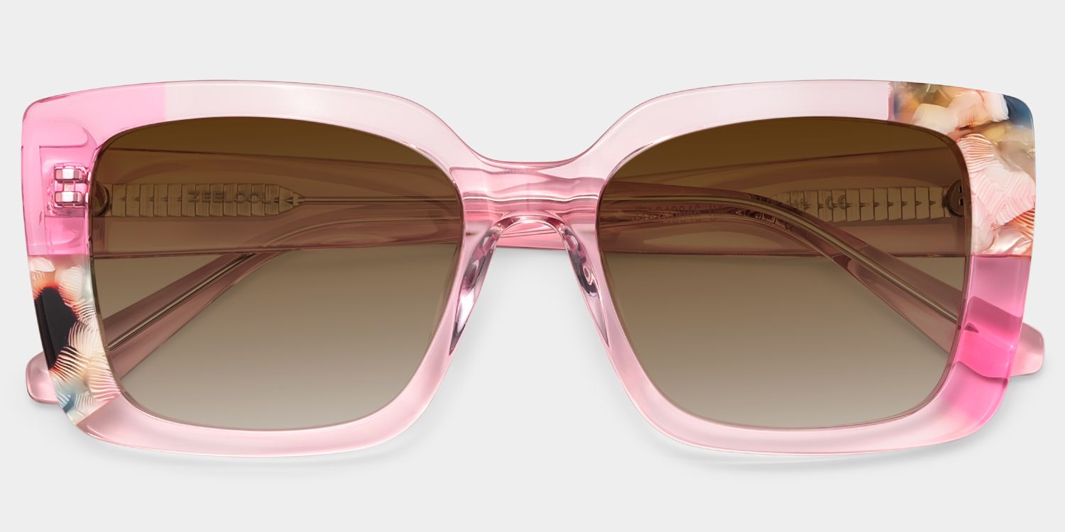 Palma Acetate Pink Frame Sunglasses | ZEELOOL CA1