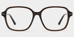 Clementine Brown Square Glasses2