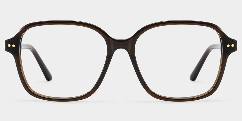 Clementine Brown Square Glasses