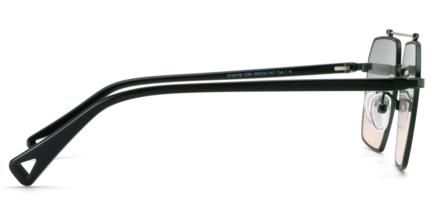 Casablanca Green Aviator Sunglasses Online | ZEELOOL Canada3