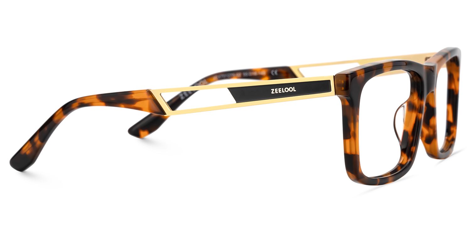 Thin Rectangle Blue Light Blocking Glasses in Business Style | ZEELOOL Canada4