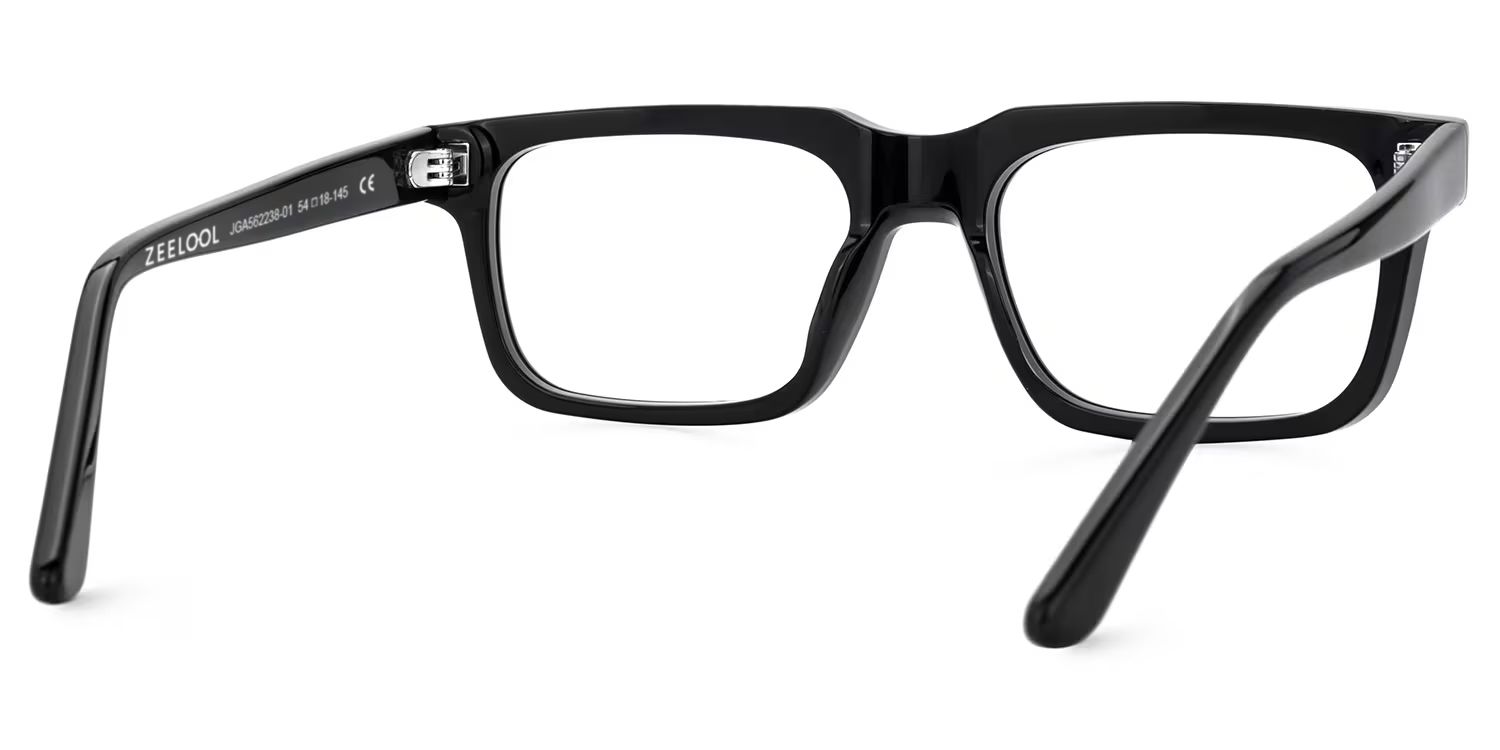 Larsen Black Rectangle Glasses Frames For Men | ZEELOOL Canada4