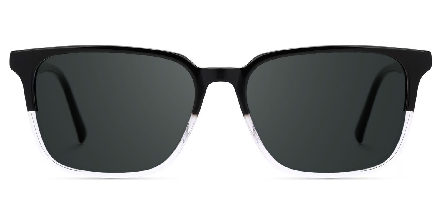 Barnhill Acetate Black-Clear Frame Sunglasses | ZEELOOL CA0
