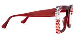 Shamika Rectangle Red Glasses2