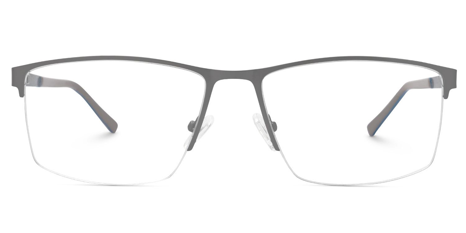Graniela Eyeglasses in Rectangle Gray Frame | ZEELOOL Canada0