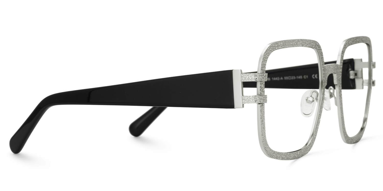 Rudolph Square Silver Glasses3