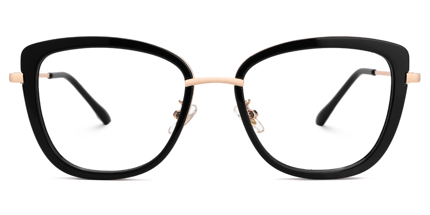 Black Kaye Cateye Frame Eyeglasses | ZEELOOL Canada0