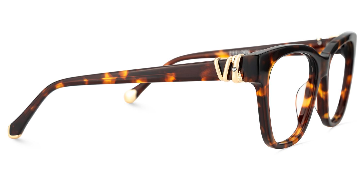 Square Tortoise Eyeglasses- Julian Acetate Frame Glasses4