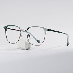 Bethelmy Browline Green Glasses0