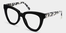 Yaser Black Cat eye Glasses3