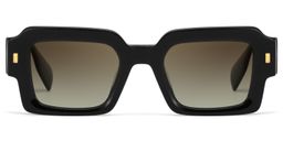 Bobbee Square Black Sunglasses0