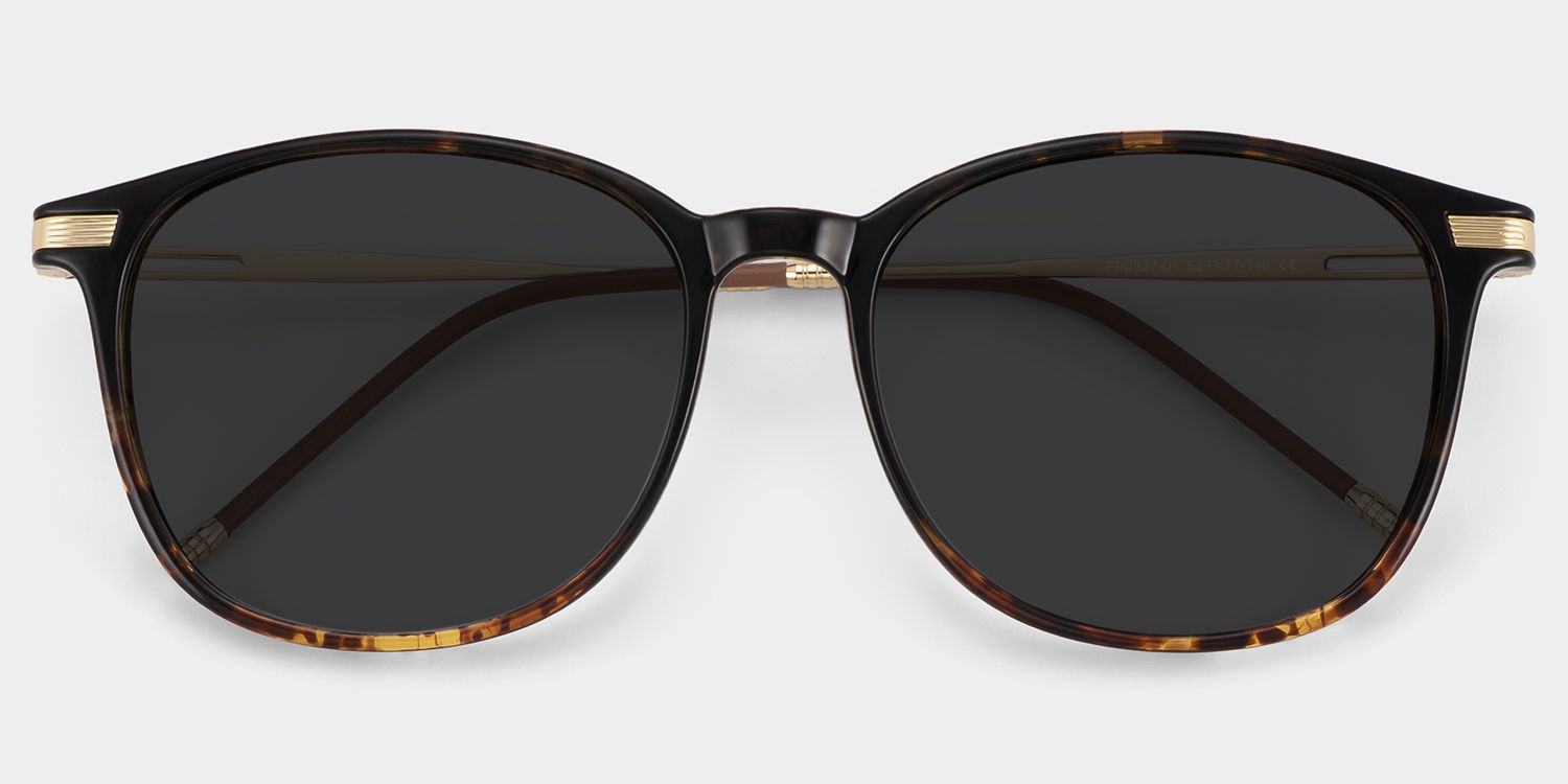 Greene Square Tortoise Frame Glasses | Zeelool Optical1