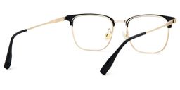 Barrett Browline Gold Glasses5