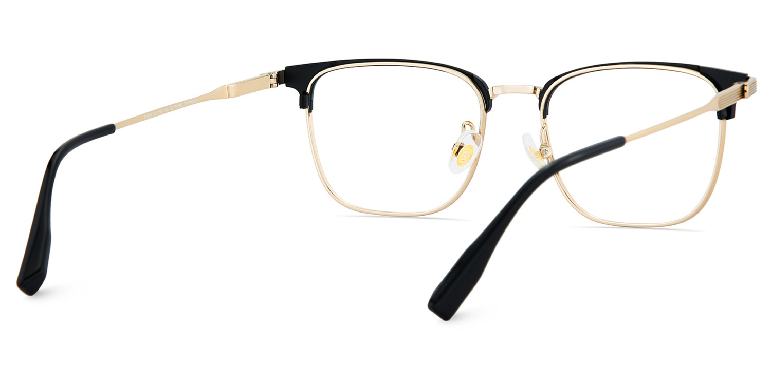 Barrett Browline Gold Glasses5