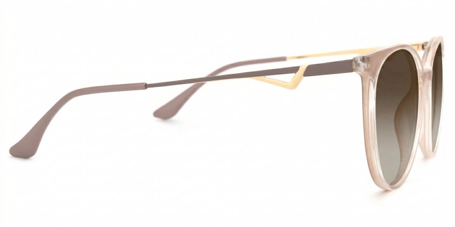 Chanty Round Pink Eyeglasses and Thin Frames2