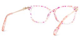 Suzy Rectangle Pink Glasses5