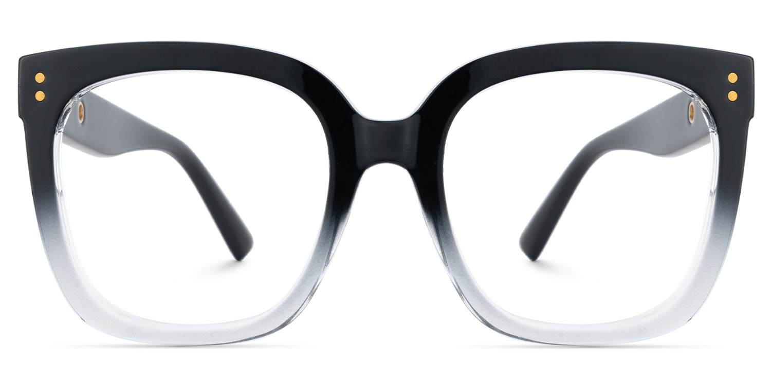 Ebony Square Black Crystal Glasses good-img
