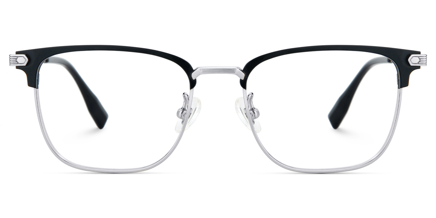 Barrett Browline Silver Glasses1