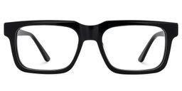 Larsen Rectangle Black Glasses1