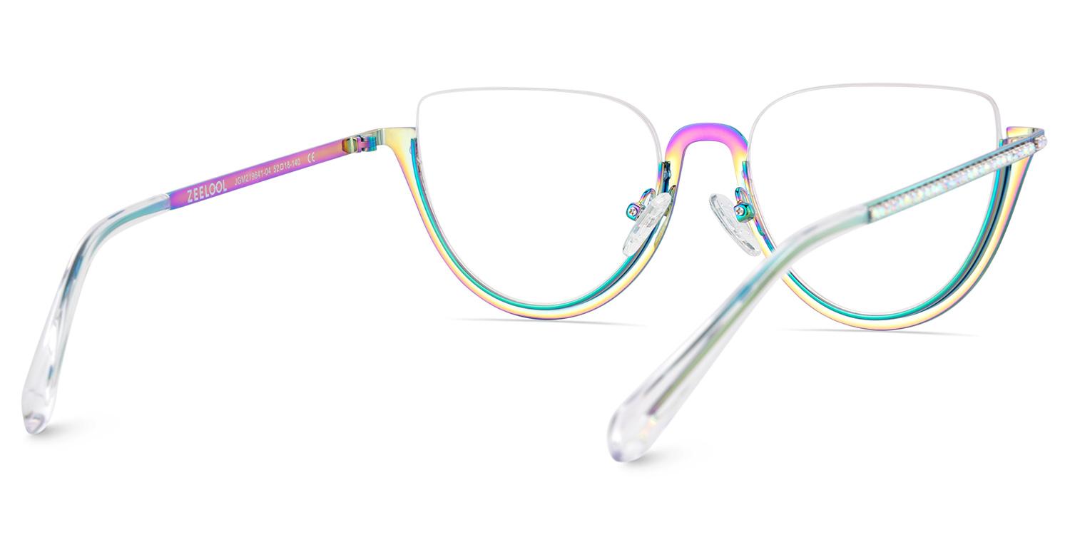 Sparkle Cateye Iridescent Glasses6
