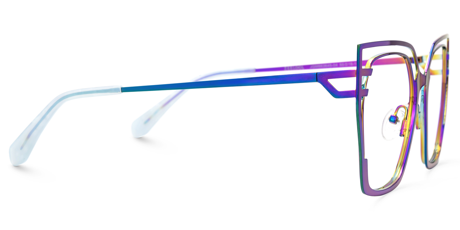 Quinn Iridescent Geometric Glasses on Sale | ZEELOOL Canada2