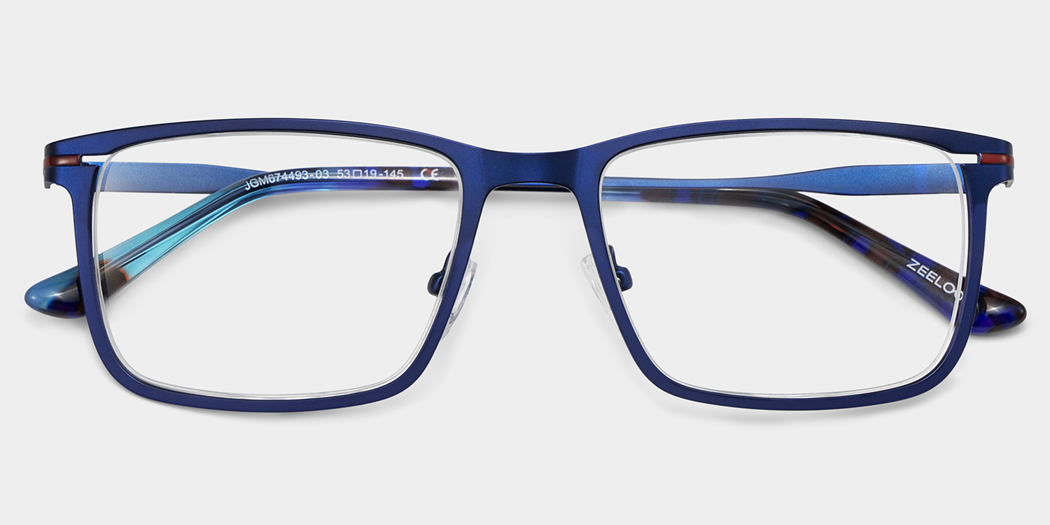 Roxana Rectangle Blue Glasses1