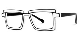 Zephyr Rectangle White Glasses3