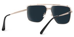 Arellano Aviator Gold Sunglasses3