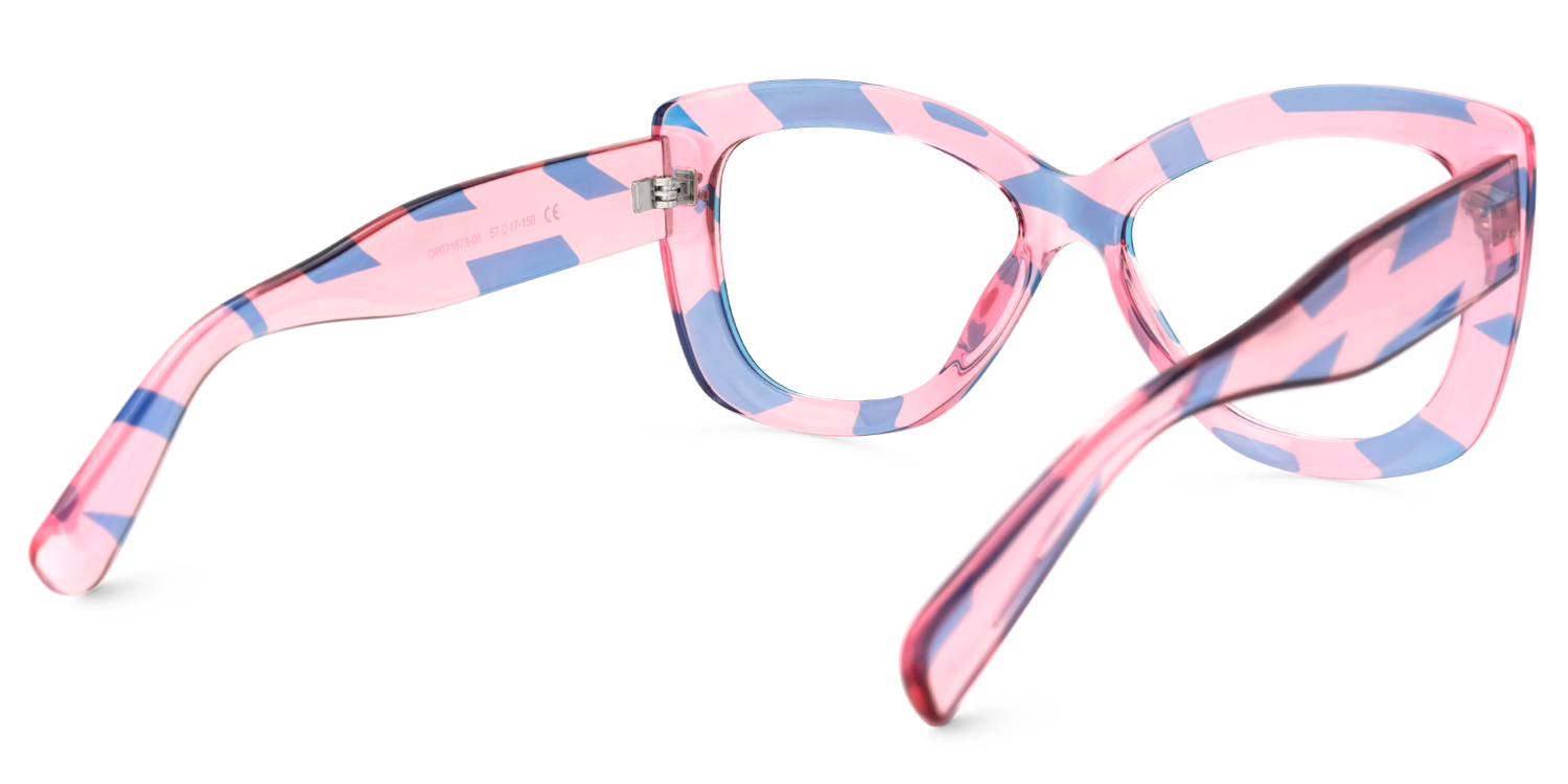Xanthus Butterfly Blue-Pink Glasses | ZEELOOL Canada3