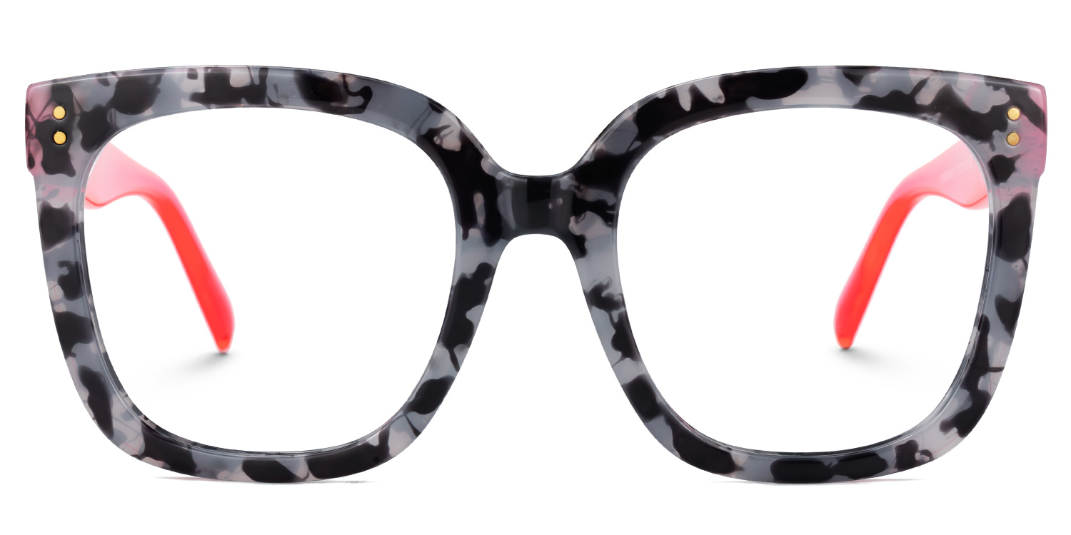 Ebony Square Gray-Tortoise Glasses0