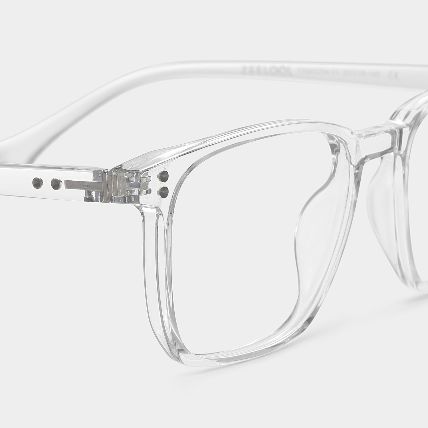Martinez Square Clear Glasses | Zeelool Glasses5