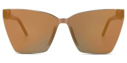 Liliane Orange Square Sunglasses0