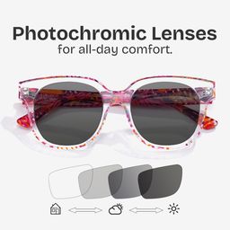 Jett Square Red Clear Glasses7