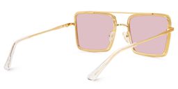 Diva Square Gold Sunglasses3