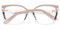 Margret Cateye Tortoise Khaki Glasses2