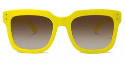 Liizbeett Square Yellow Glasses0