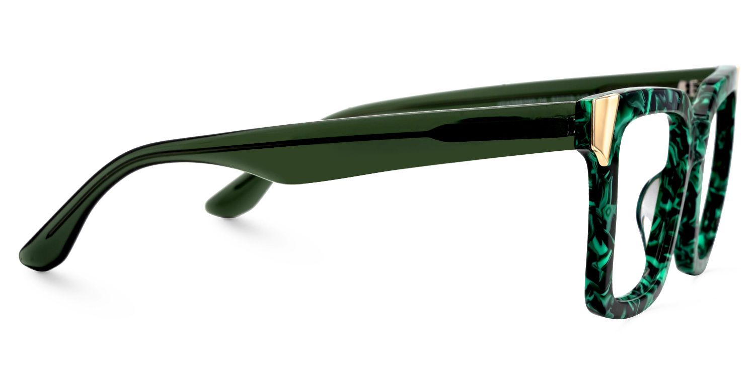 Square Shernia Green-Floral Frames Designer Glasses2