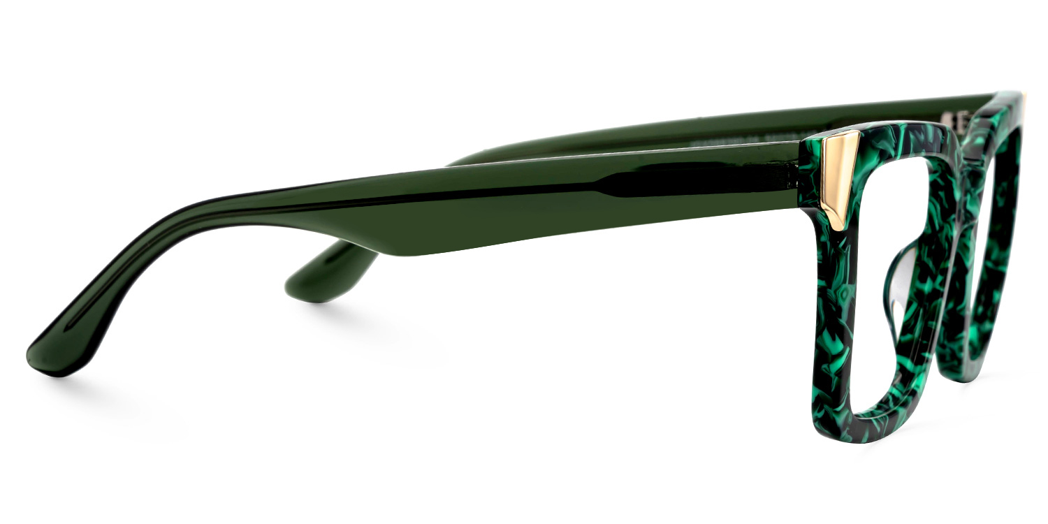 Square Shernia Green-Floral Frames Designer Glasses2