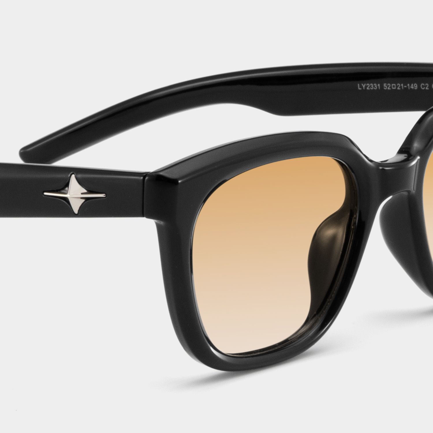 Lyric black Frame Polarized Sunglasses with rectangle Style Online | ZEELOOL Canada5