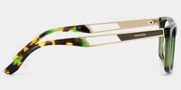 Morgan Rectangle Green Glasses4